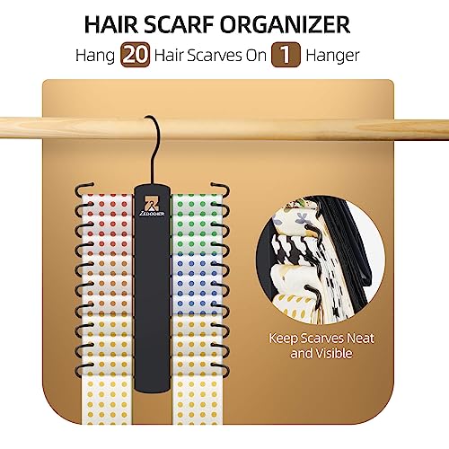 ZEDODIER 2-Pack Tie Hanger Set - Space-Saving Necktie Organizer