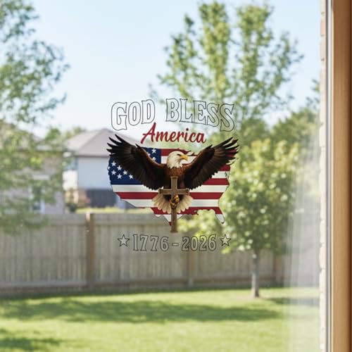 250 USA Anniversary Stickers - Patriotic Car Window Decals