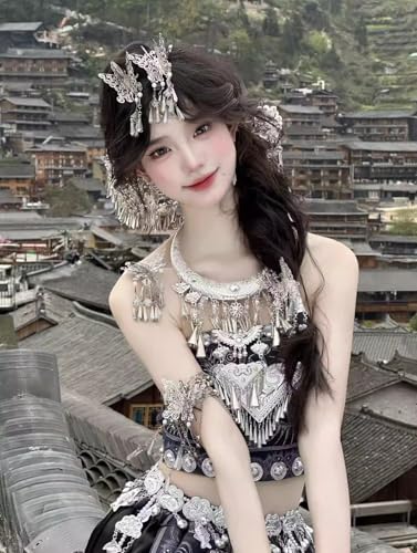 CUTEZING Butterfly Hair Claw Clip with Long Tassel Silver Metal Hair Pin
