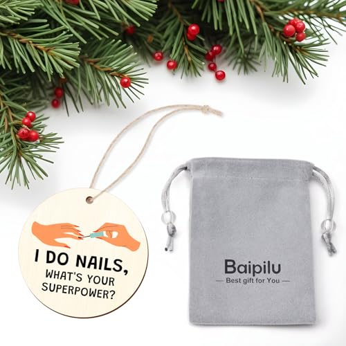 Nail Technician Christmas Ornament - Gift for Manicurists & Nail Lovers