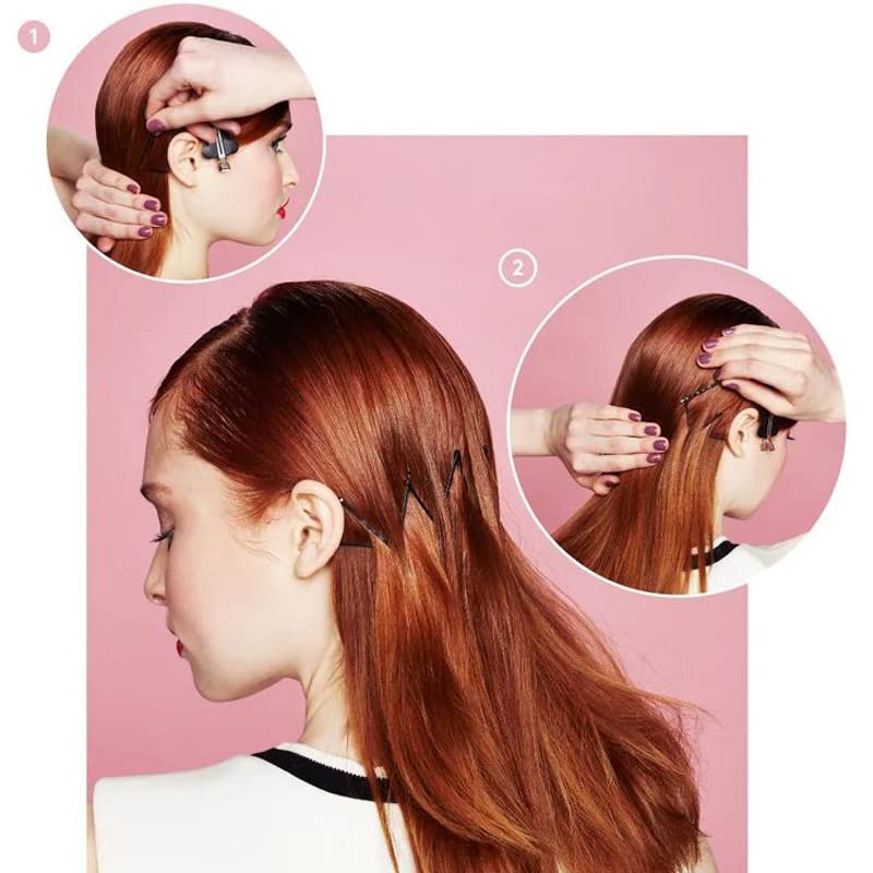 Black Bobby Pins 2 Inch Smooth Finish Hair Pins for Updos (120 Count)