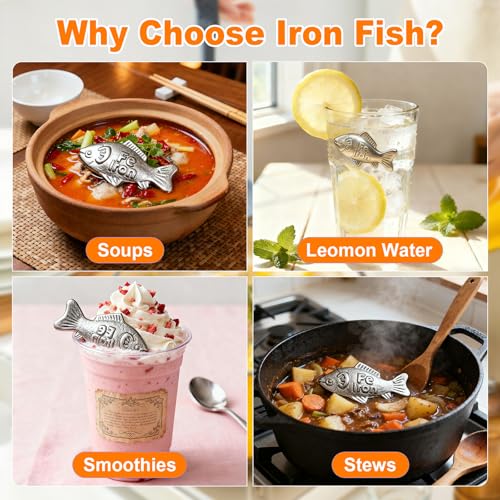 Iron Fish Cooking Tool Set - Natural Iron Supplement for Family Health