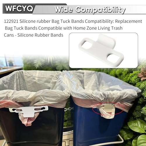 Replacement Trash Bag Tuck Bands for Home Zone Cans - 4 Pack