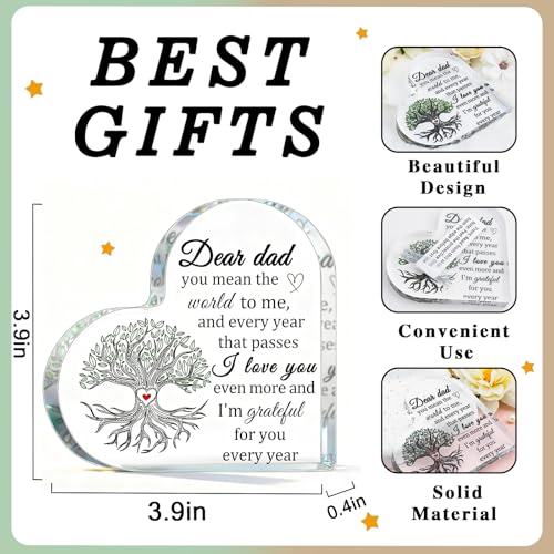 Heartfelt Acrylic Plaque for Dad from Daughter | Best Dad Gift