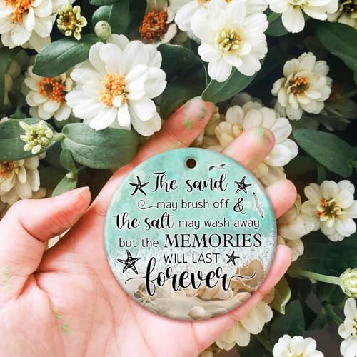Beach Lover Christmas Ornament for Women - Coastal Holiday Keepsake - Variation: Beach Lover 1