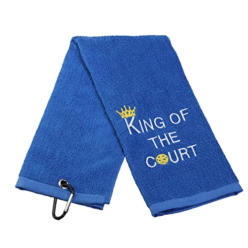 Pickleball King Towel - Embroidered King/Queen of The Court
