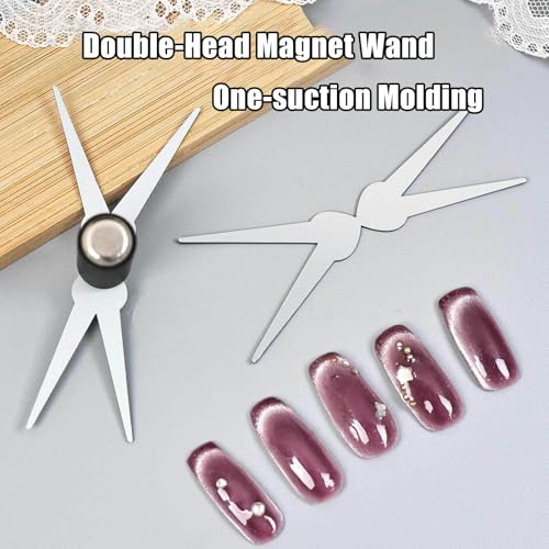 WEILUSI French Cat Eye Magnet Set with Y-Shaped Iron & Cylinder Wand