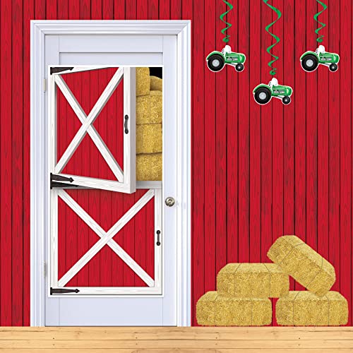 Beistle Barn Door Cover - 30" x 5' Plastic Decoration for Parties
