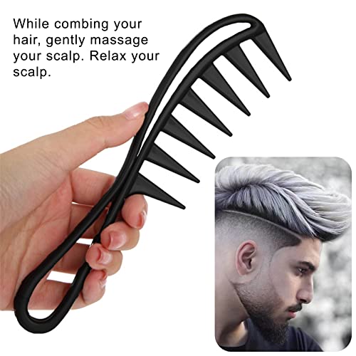 Wide Tooth Comb 2 Pcs Large Detangling Hair Combs for Curly Hair Wigs