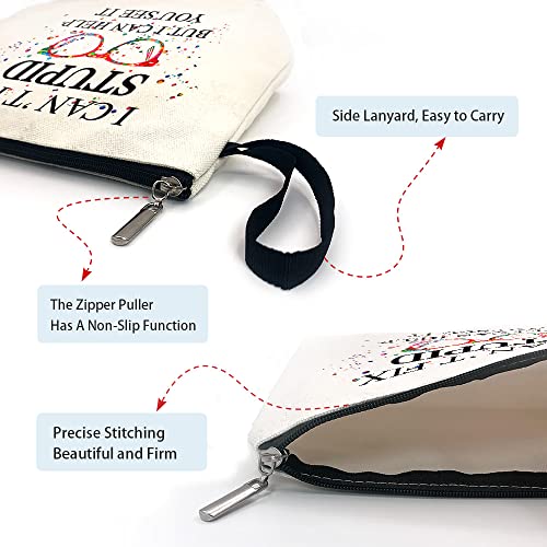 Optometrist Cosmetic Bag Canvas Travel Toiletry Pouch Gift