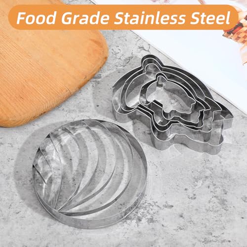 Pig Cookie Cutters Set 6-Piece Stainless Steel Mexican Bread Molds
