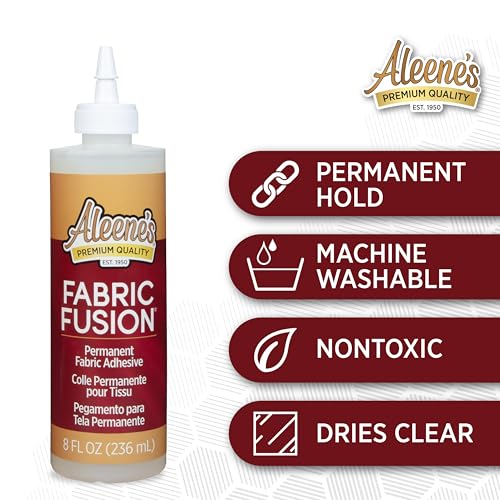 Aleene's Fabric Fusion Glue 8 fl oz - Permanent No-Sew Adhesive