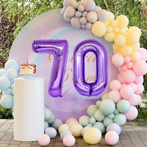 40 Inch Purple Foil Number 40 Balloon for Birthday & Party Decor