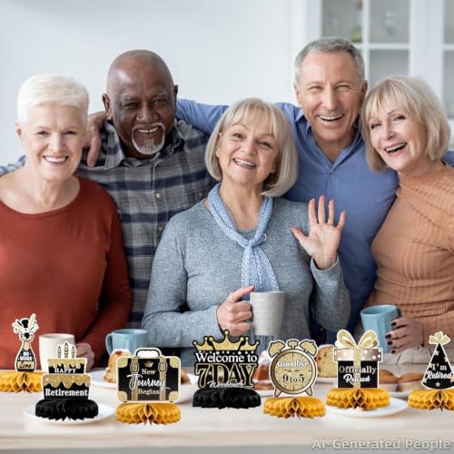Retirement Honeycomb Centerpieces - 10 Unique Table Decorations