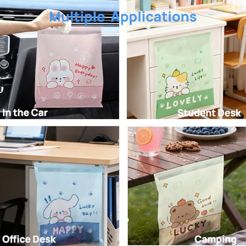 60 Disposable Leakproof Car Trash Bags - Portable & Strong