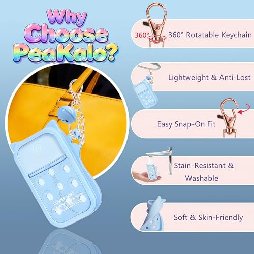 PeaKalo Cat Silicone Case for Touchland Hand Sanitizer Spray 1 fl oz
