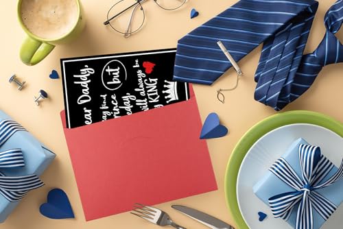 Funny Father's Day Card with Envelope - 5x7 Inch Gift for Dad