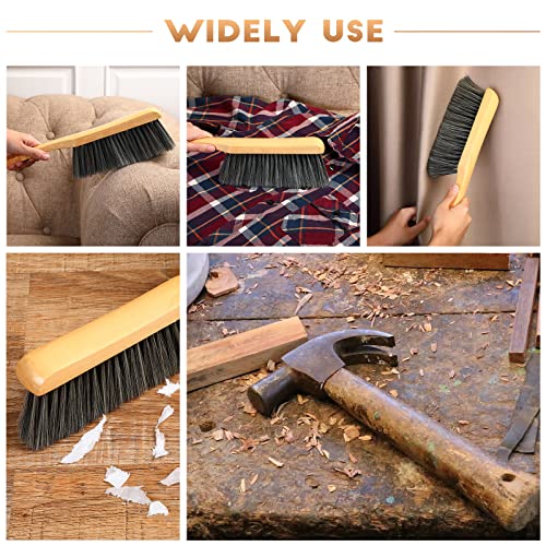 Patelai Wooden Bench Brushes - 2 Pack Natural Fiber Cleaning Tools