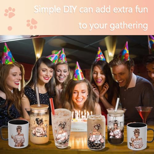 12PCS UV DTF Stickers for Mugs | Easy No-Heat Transfer Wraps