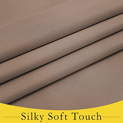 NICETOWN 46x63 Inch Thermal Insulated Tie-Up Curtains