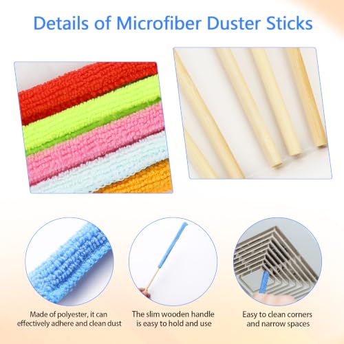 9-Piece Microfiber Crevice Cleaning Brush Set for Air Vents & Blinds