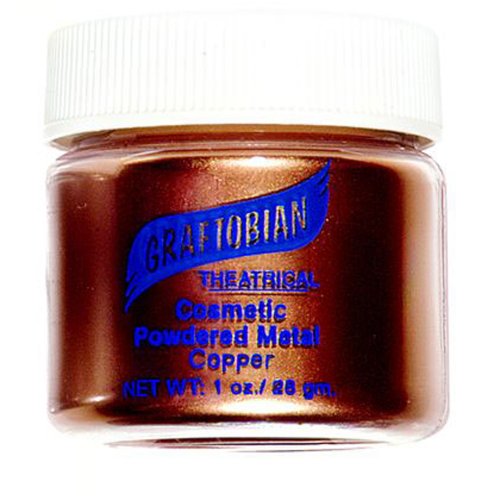 Graftobian Powdered Metal Copper Makeup - 1 oz Metallic Cosmetic Powder