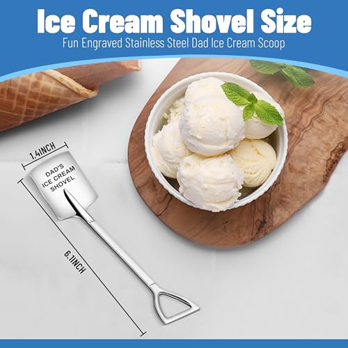Dad's Ice Cream Shovel - Unique Stainless Steel Gift for Fathers