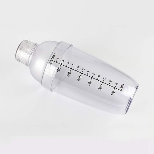 FEOOWV Cocktail Shaker - Transparent Hand Drink Mixer for Boba Tea | 24 oz (700cc) Capacity