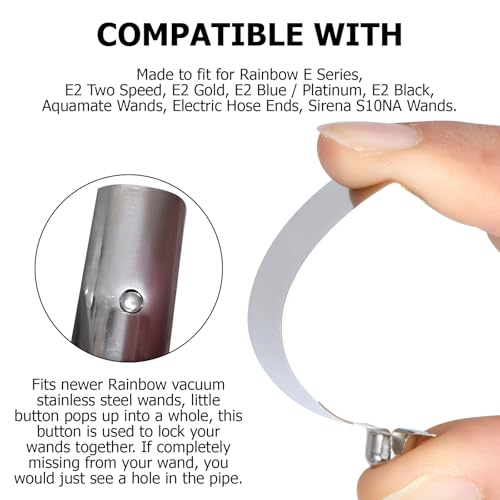 Replacement C-Clip Locking Button for Rainbow Vacuum Wands - 4 Pack