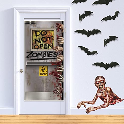 Beistle Zombie Lab Door Cover - Halloween Decoration, 5ft