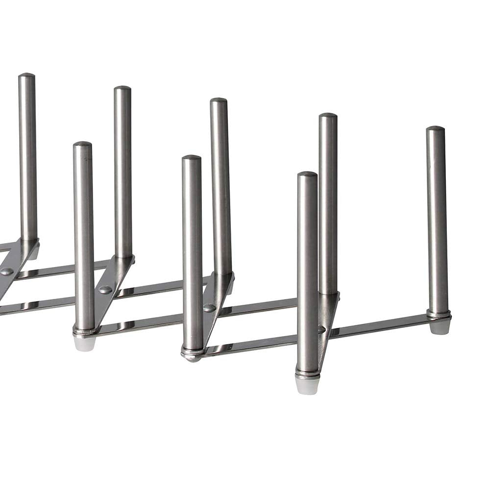 IKEA VARIERA Pot lid organizer, stainless steel (Set of 4, W: 5 ¾" X H: 4")