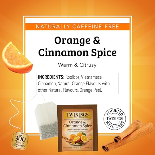 Twinings Orange & Cinnamon Spice Herbal Tea Bags - 120 Count