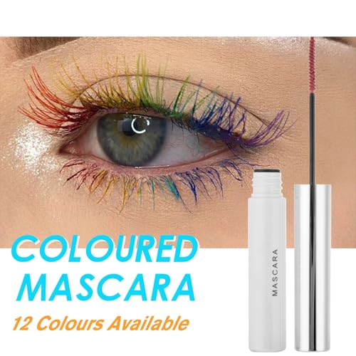 DekRion Waterproof Colored Mascara Long-Lasting Volumizing White