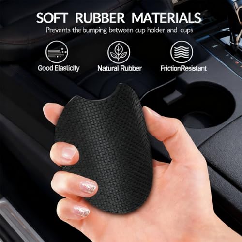 Red Ladybug Car Cup Holder Coasters - 2.75 Inch Anti-Slip Neoprene Mats