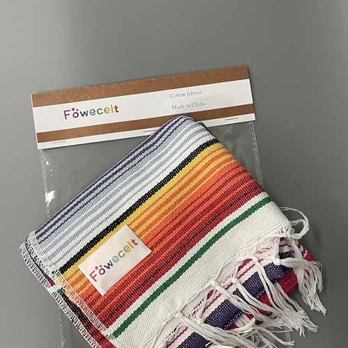 Purple Mexican Serape Table Runner 14x84 Inch for Parties Wedding Outdoor Decor