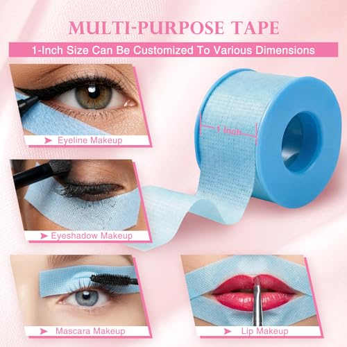 Silicone Eyelash Extension Tape for Sensitive Skin - 1in x 4yd Blue
