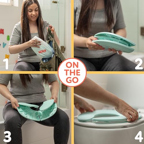 Nuby Folding Potty Seat for Kids - Portable & Travel-Friendly