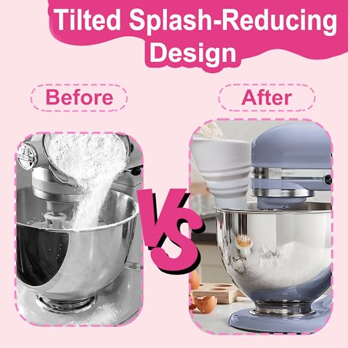 Food-Grade Silicone Flour Funnel for KitchenAid Mixer 4.5-5QT