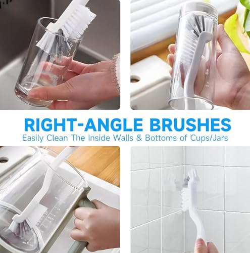 Versatile Crevice Cleaning Brush Set with Ergonomic Handles