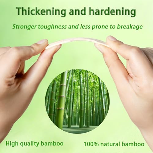 Bamboo Appetizer Forks - 100 Mini 3.5 Inch Disposable Forks