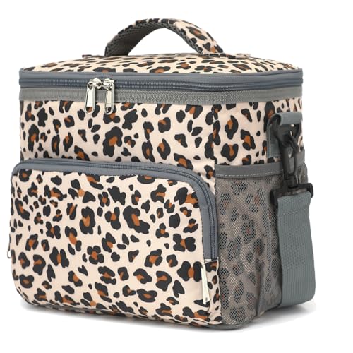 GYEUKHAM Insulated Lunch Bag - Reusable Thermal Tote, Leopard-2 Pattern