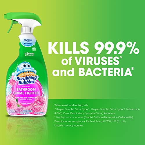 Scrubbing Bubbles Floral Fusion Bathroom Grime Fighter Spray 32oz Pack of 2