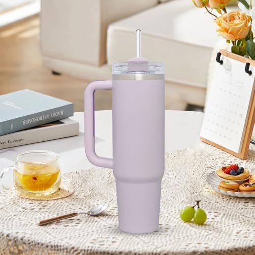 Reusable Straws for Stanley 40oz Tumbler - 4-Pack with Brush