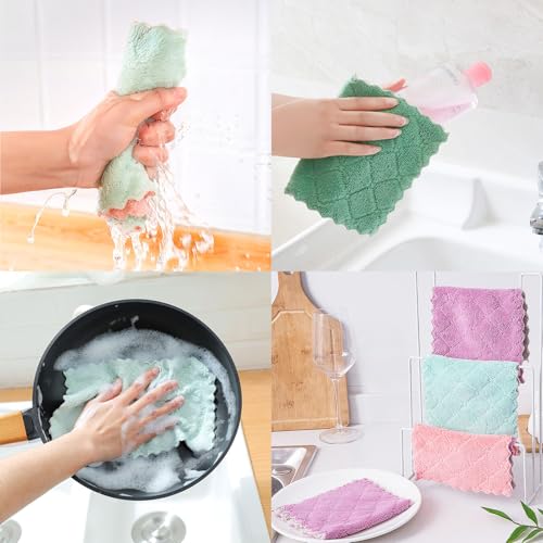 Reusable Microfiber Kitchen Cleaning Cloths - Super Absorbent 32 Pack