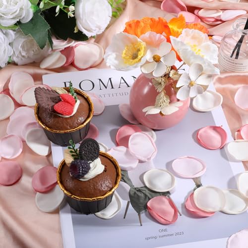 200 Pcs Silk Rose Petals for Wedding Decor - Reusable & Washable