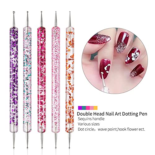 ZEOHBETY Nail Art Brushes Set - Professional Nail Design & Painting Tools