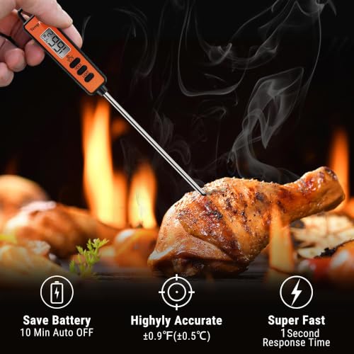 TempPro TempSwift 1-Second Digital Meat Thermometer with Long Probe