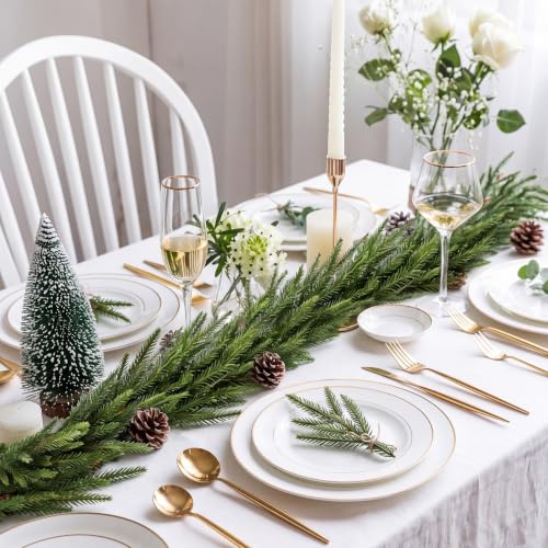 6FT Norfolk Pine Garland Real Touch Christmas Decor - Outdoor & Indoor
