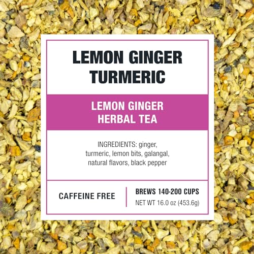 Tiesta Tea Lemon Ginger Turmeric Herbal Loose Leaf Tea - 16 Ounce Pouch
