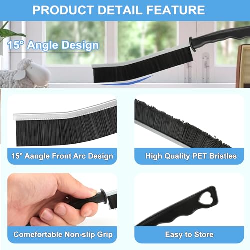 Dfacio 11-Piece Crevice Cleaning Brush Set for Grout, Kitchen & Bathroom